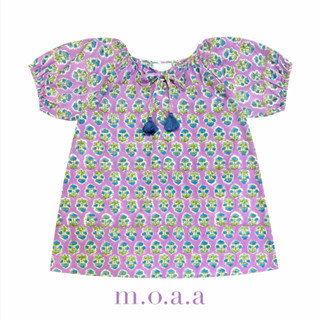 Dahlia Girl Dress in Butterfly Pea | Moaa Collection