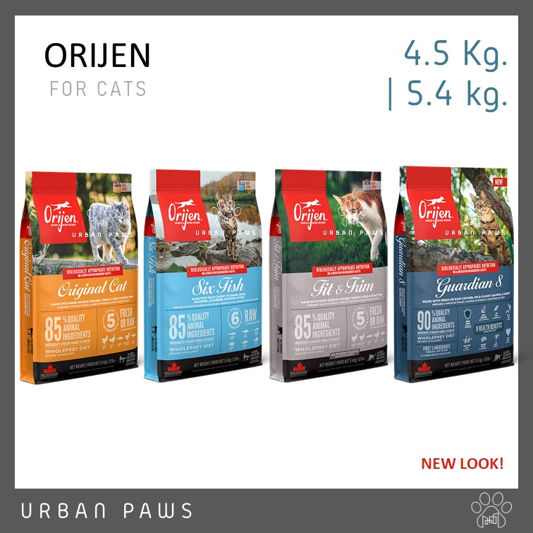 [EXP 03/26] Orijen อาหารแมวชนิดเม็ด Grain free เกรดซุปเปอร์พรีเมียม ขนาด 4.5 kg | 5.4 kg