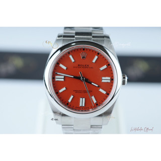 Rolex OP 41 mm. Red dial automatic swiss movement