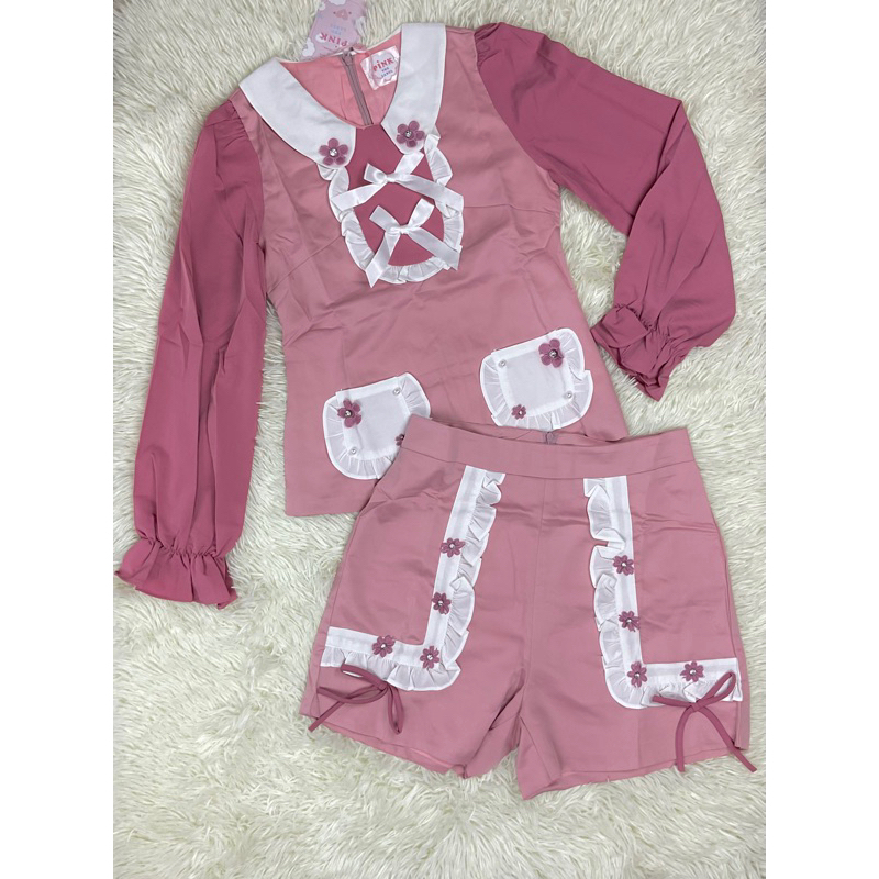 ชุดbellitaสีชมพูงานใหม่