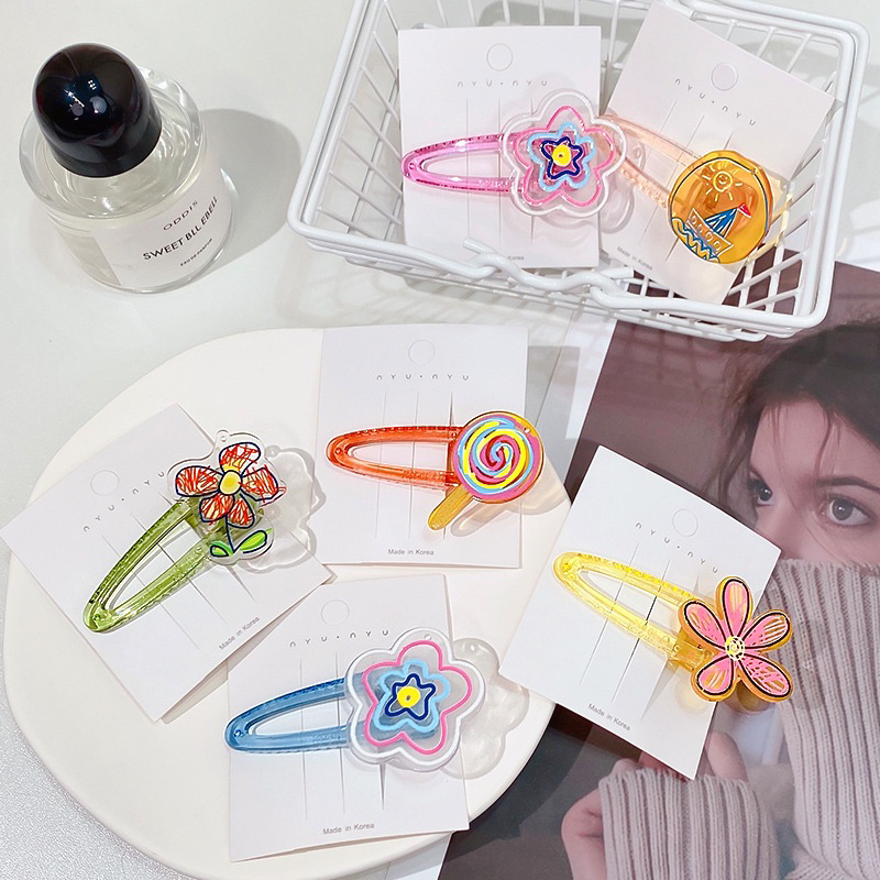 พร้อมส่งจากไทย กิ๊บสีสันสดใสลายน่ารัก ราคา ถูกที่สุด ดีลบีเคเค แกลเลอรีภาพที่ 3