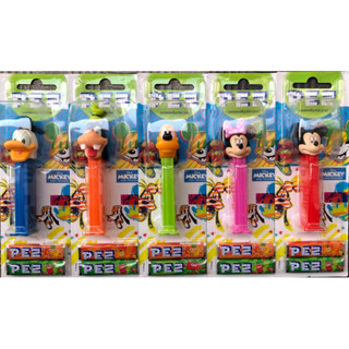 PEZ (เพซ) ลูกอมรสผลไม้ พร้อมแท่งการ์ตูนหัวโต ลาย Disney Mickey and Friends