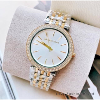 👑ผ่อน0%~แท้100%👑 MK3215 Womens Darci Two-Tone  Silver/Gold Bracelet Watch MK