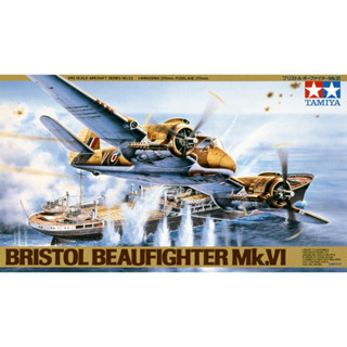 🏆 TAMIYA 61053 ชุดประกอบจำลองมาตราส่วน 1:48 BRISTOL BEAUFIGHTER MK.Ⅵ ต้องไปสร้างและทำสีเอง