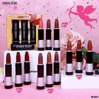 Sivanna Peach Pro Lover Lip Set #HF6041 : ซิวานน่า พีช โปร ลิปสติก เซท3 แท่ง