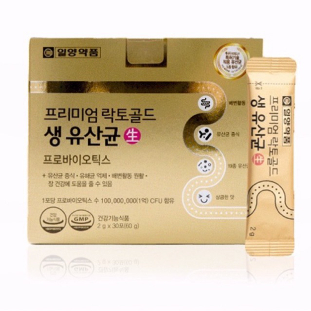 Ilyang Premium Lacto Gold Probiotics 30 ซอง (ปรับสมดุลลำไส้ กระชับสัดส่วน)