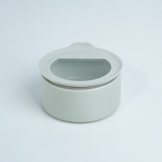 กล่องเซรามิกใส่อาหาร  Fika Porcelain Container Stone White