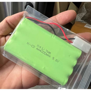 แบตเตอรี่สำรองรถบังคับวิทยุ 9.6V 4000mah สองสาย