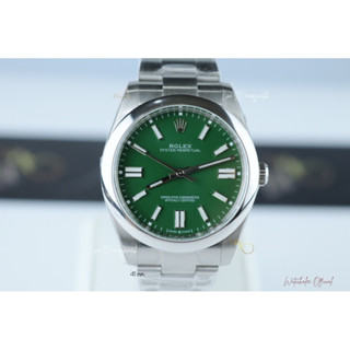 Rolex OP 41 mm. Green dial automatic swiss movement