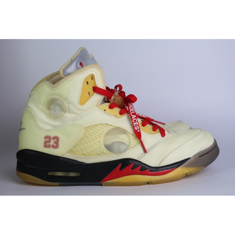 Nike Jordan 5 Retro x OFF-WHITE (SAIL) 12us
