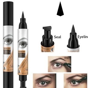 YANQINA 36H EYELINER No.8686เซ็ตคู่หัวปากกาอายไลเนอร์ปั๊มหาง  เครื่องสำอางค์ตราแสตมป์ปีก ใหม่และมีคุณภาพสูง