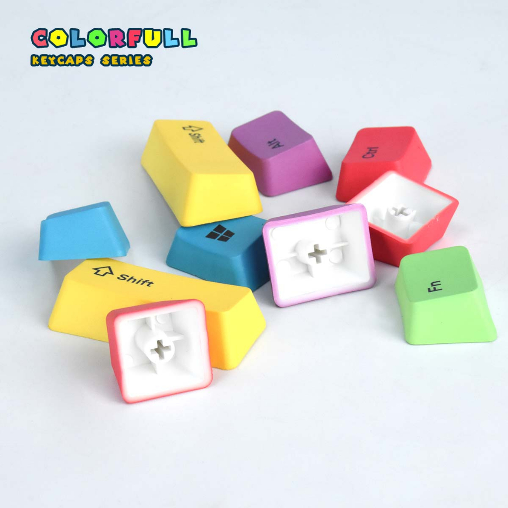 Colorfull KEYCAP keyboard ปุ่มคีย์บอร์ด Custom Keycap 10ชิ้น แบบหลากสี ...