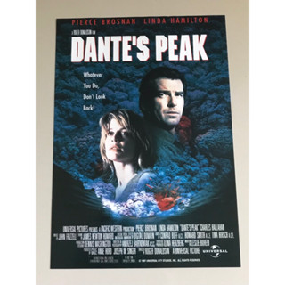 Handbill (แฮนด์บิลล์) หนัง “Dantes Peak”  ใบปิดไทย จากค่ายวิดีโอ ราคา 129 บาท