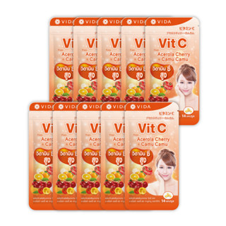 [Set] Vida Vit C  From Acerola Cherry And Camu-Camu 14 Capsules 10 Sachets  [140 Capsules]