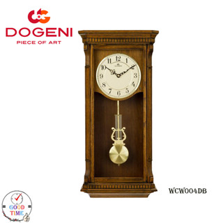 DOGENI นาฬิกาแขวนไม้ รุ่น WCW004DB (สีน้ำตาลเข้ม)