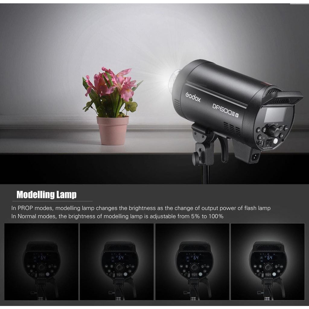 Godox DP600III V แฟลชสตูดิโอรุ่นใหม่ล่าสุด DP600 iii v Studio Strobe Flash 600W แฟลชสตูดิโอ 600W