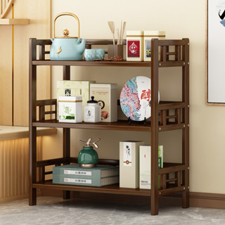 ชั้นวางของไม้ 3 4ชั้น แข็งแรง ชั้นวางของ Wooden Shelf