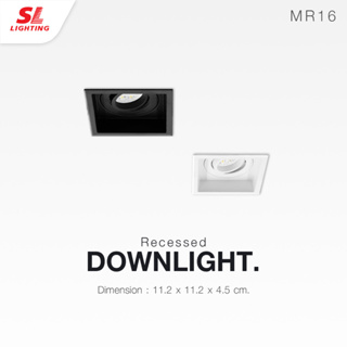 SL LIGHTING | Recessed Downlight โคมไฟดาวน์ไลท์ฝังฝ้า รุ่น SL-6-571-1 ขั้วGU5.3