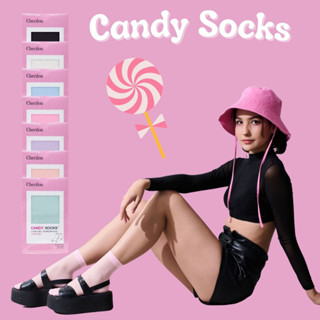 Cherilon เชอรีล่อน ถุงเท้า Candy Socks เนื้อ Sheer Support บาง สวยใส ใส่เย็น กระชับ ยืดหยุ่นดี ช่วยลดกลิ่นอับชื้น NSB-CDAH