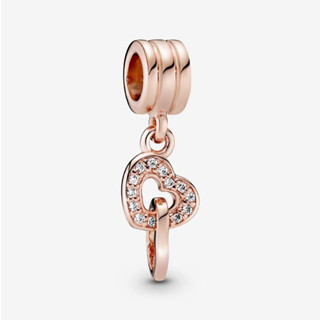 [พร้อมส่ง สินค้าแท้ 💯] Pandora Rose Interlocking Hearts Dangle Charm