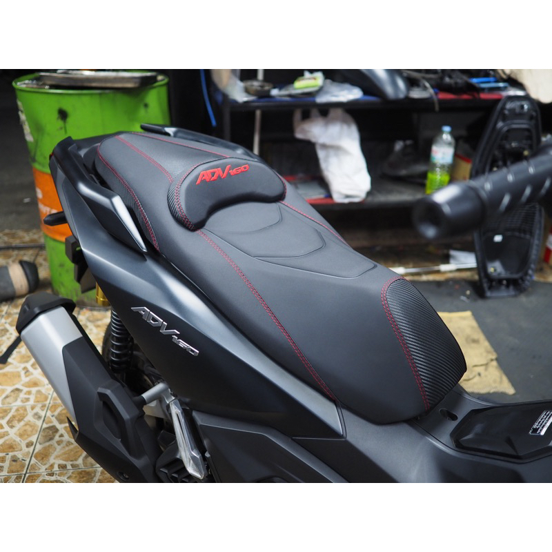 เบาะเเต่ง ADV160 โครงเเท้ศูนย์(ฟรีผ้าคลุมเบาะ)