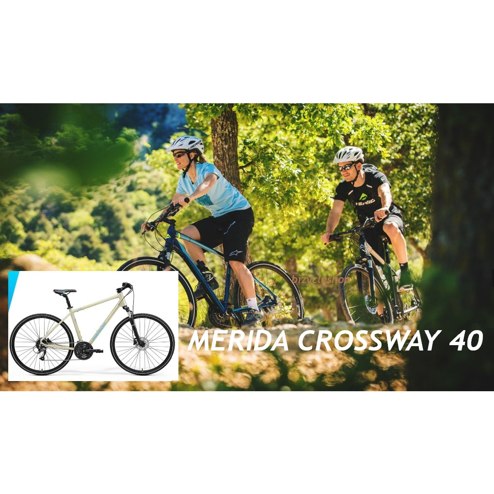 2023 MERIDA CROSSWAY 40 จักรยานไฮบริด ดิสค์เบรค/3×9speed