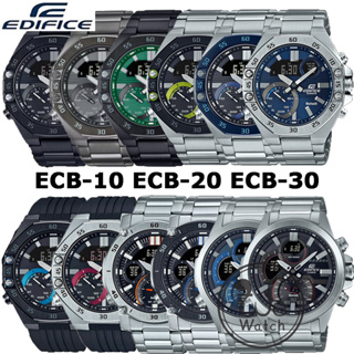 CASIO Edifice รุ่น ECB-10 ECB-20 ECB-30 series นาฬิกาชาย Bluetooth Mobile Link ประกัน CMG 1ปี ECB ECB10 ECB20 ECB30