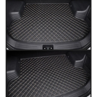 แผ่นรองกระโปรงหลังรถ Trunk Mats FOR TOYOTA CHR แผ่นยางปูรถ ป้องกันไม่ให้ตัวรถสกปรกสี Black and Beige