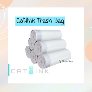 ⚡️ผ่อนได้+ส่งไวมาก⚡️ถุงอึส้วมแมวCatlink มีหูรูด ม้วนละ 20ใบ ถุงขยะใส่ขี้แมว ส่งจากไทย ถุงใหญ่ หนา