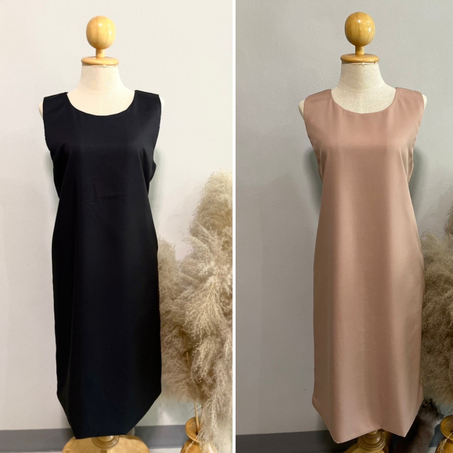 NW style Maxi dress แขนกุดใหญ่ คอกลม ยาว 40” 12 สี 6 ไซส์ XS ถึง XXL ตัดใหม่ทุกชิ้น แจ้งปรับขนาดได้ค่ะ