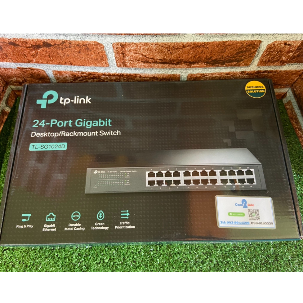 Gigabit Switching Hub 24 Port TP-LINK TL-SG1024D (11") มือสองสภาพ95%