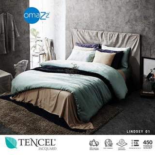 Omazz ผ้าปู 3.5ฟุต 1ชิ้น Collection Tencel Jacquard รหัส Lindsey 01