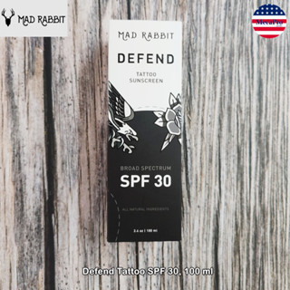 Mad Rabbit® Defend Tattoo SPF 30, 100 ml โลชั่นกันแดด ดูแลรอยสัก บำรุงรอยสัก