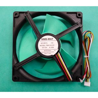 พัดลมตู้เย็น MITSUBISHI รุ่น NMB-MAT FBA12J12V DC12V 0.35A พาร์ทที่ใช้ได้ KIEMQ4320 FAN MORTOR MITSUBISHI