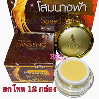 #ยกเเพ็ค 1 โหล ครีมโสมนางฟ้า Speed White Plus (Premium Ginseng) ครีมกลางคืน ขนาด 20 กรัม