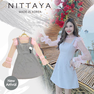 💎พร้อมส่ง💎Nittaya ชุดเดรสสีเทา