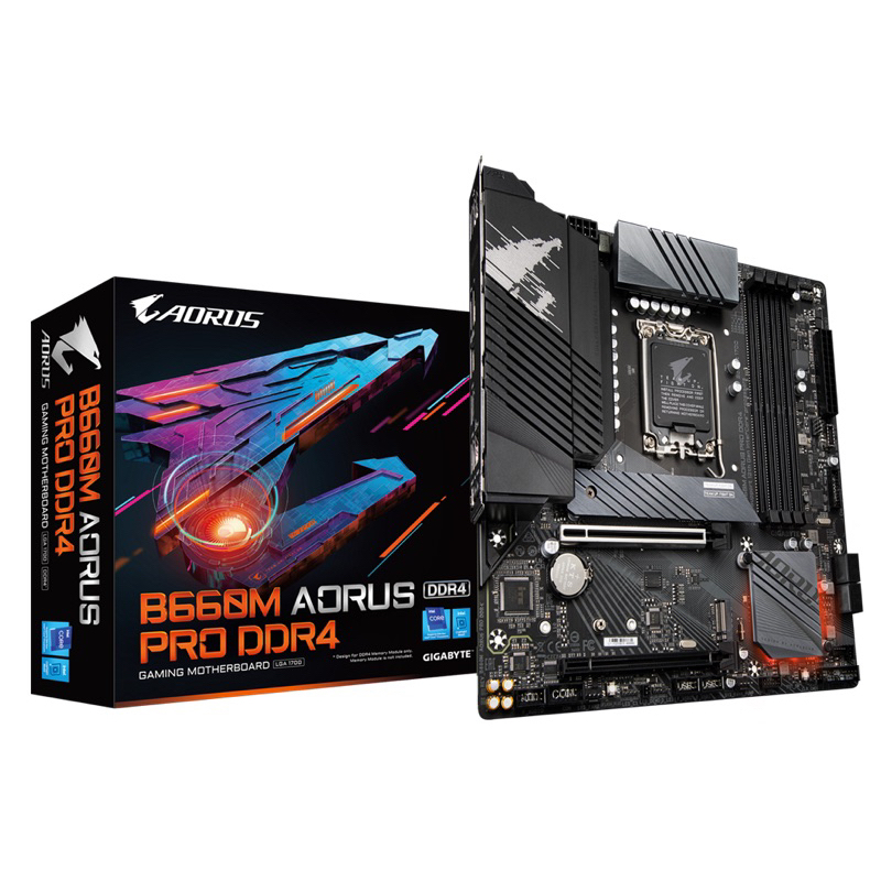 1700 GIGABYTE B660M AORUS PRO DDR4 GAMING มีประกัน พร้อมส่ง