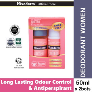 Nixoderm Deodorant for Men and Women (50ml + 50ml)