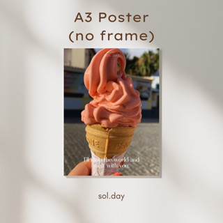 [A3 Poster] โปสเตอร์แต่งห้อง ขนาด A3 ลายไอศครีม คอลเลคชั่นวาเลนไทน์ Valentines Icecream