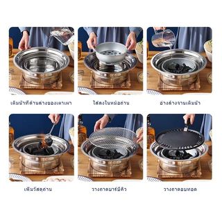 **ส่งจากกรุงเทพ**Koala เตาย่างบาร์บีคิวไร้ควันถ่านในครัว เตาปิ้งย่างบาร์บีคิว เตาย่างเกาหลี บาร์บีคิวเชิงพาณิชย์ย่างถ่าน
