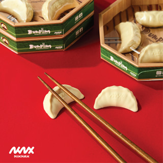 Niknax | Dumpling Chopsticks Holder (4pcs) NN-003 ที่วางตะเกียบ รูปเกี๊ยว chopstick rest, chopstick holder