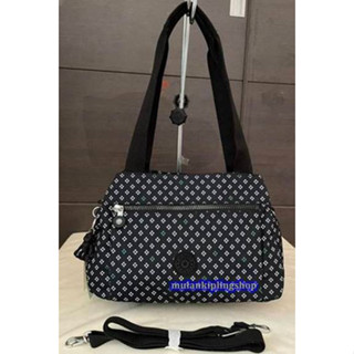 ส่งฟรีEMS Kipling SEDONA shoulder bag - Black Fl Pearl