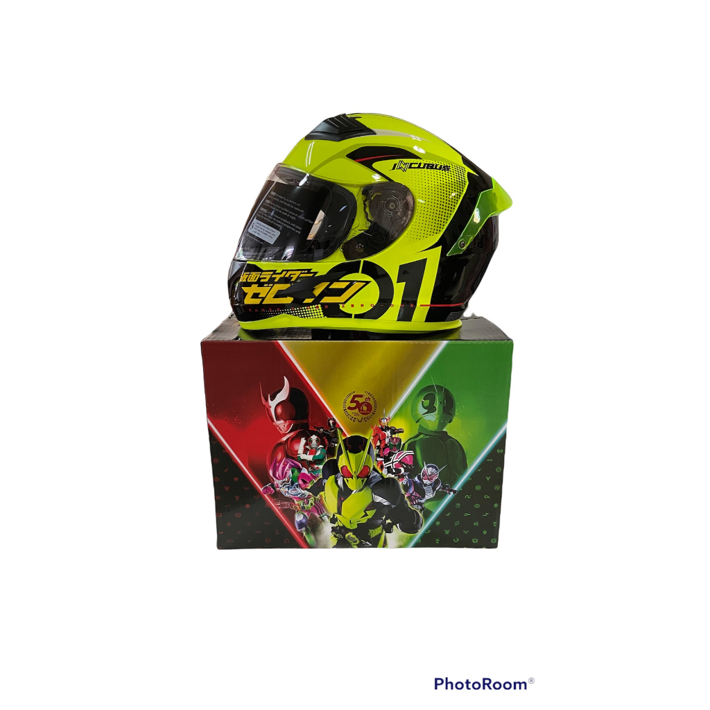 หมวกกันน็อกเต็มใบ H2C แท้ limited edition  REIWA MASK RIDER ไอ้มดแดง