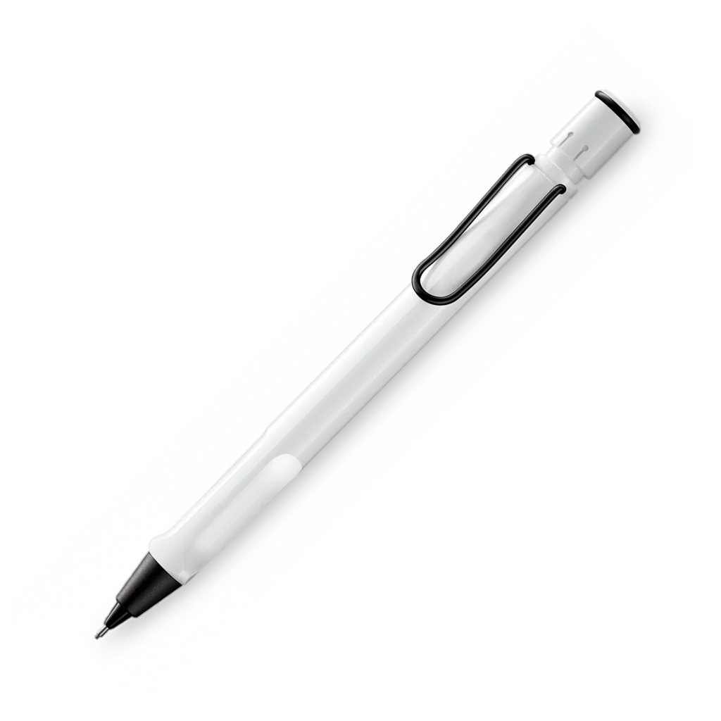 LAMY safari retro white & black pencil (ดินสอลามี่ ด้ามสีขาวคลิปสีดำ)