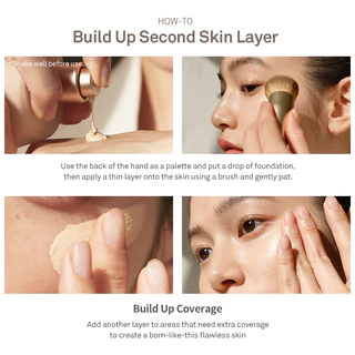 hince Second Skin Foundation (4 shades) | hince Official Store l ฟาวเดชั่น รองพื้น เครื่องสำอาง ปกปิดได้ดีเรียบเนียน