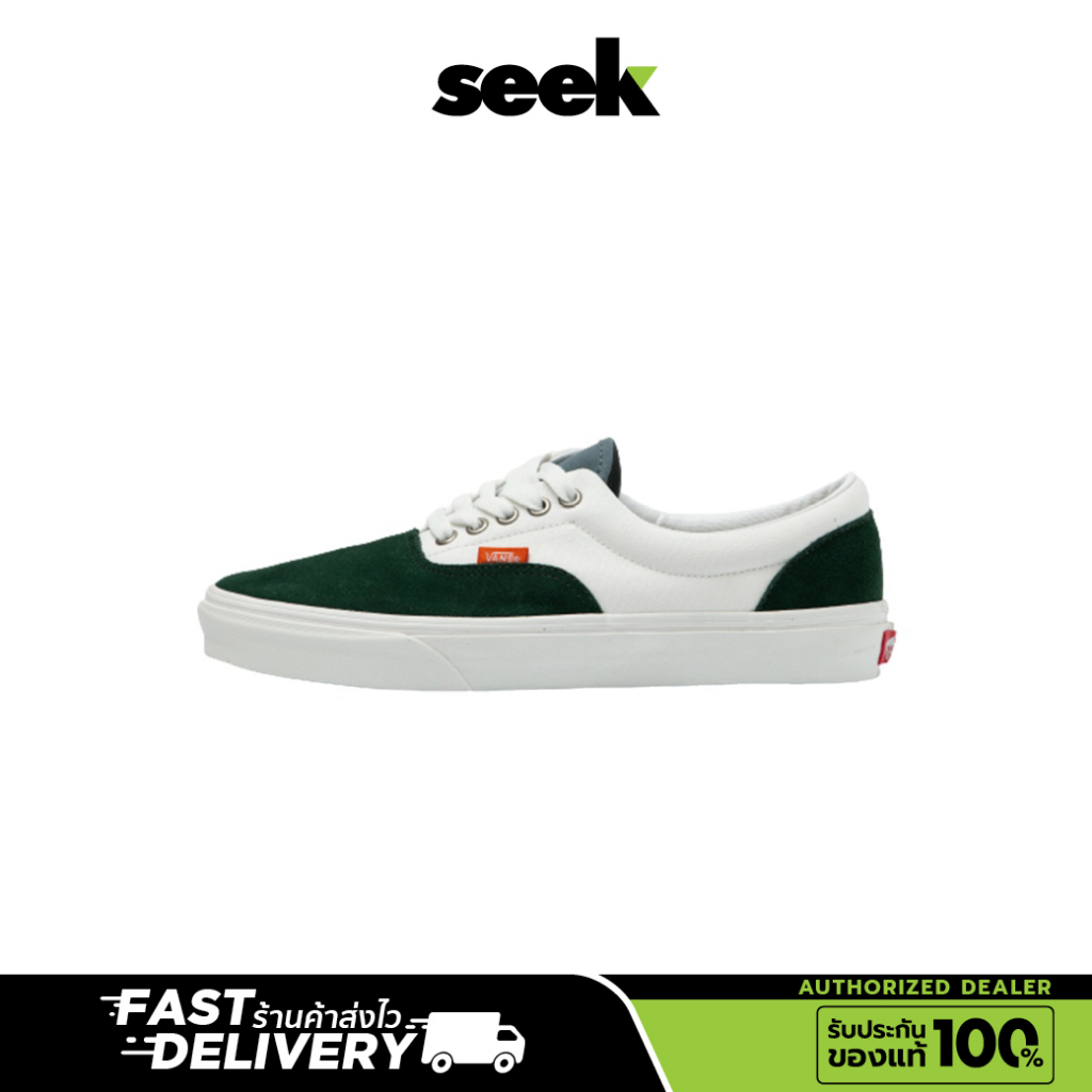 Vans(พร้อมส่ง) Era, Versity Canvas Green/Blue Unisex สีเขียว/ขาว-ร้านSEEK การันตีของแท้ 100% VANS Au