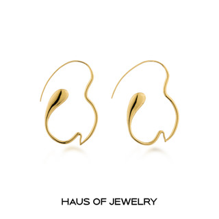 Haus of Jewelry - EVER L Earrings ต่างหูเงินแท้ 925