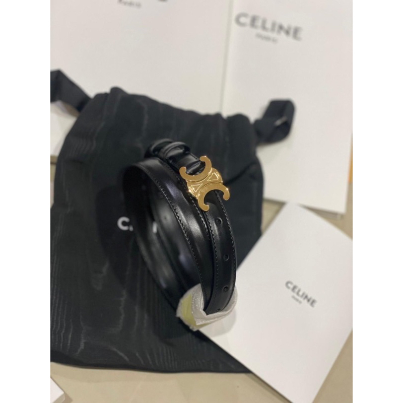 New Celine belt Size 70/75 (กว้าง1.8cm)