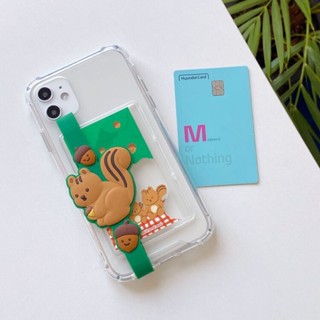 พร้อมส่ง!! Mill &amp; Moi 🐿🌰 iPhone  14Pro/14 Pro Max - Daram &amp; Tori Picnic Card Hard Case🐿🌰