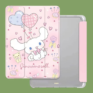 for เคสไอแพด gen10 2022 เคสไอแพด Gen9 Gen8 เคส Air3 Pro Gen6 Gen5 พร้อมช่องเสียบปากกาฝาหลังใส กรณี Air4Air5 10.9 pro 11